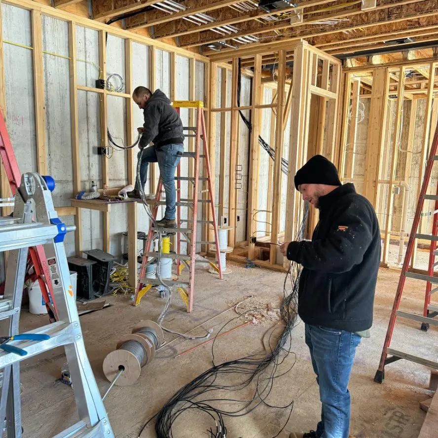 Cabling setup in new home build.