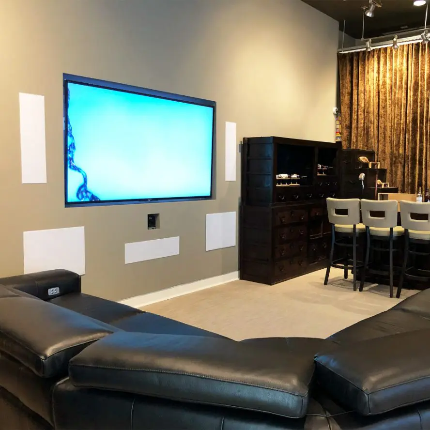 System demo of home theater system.