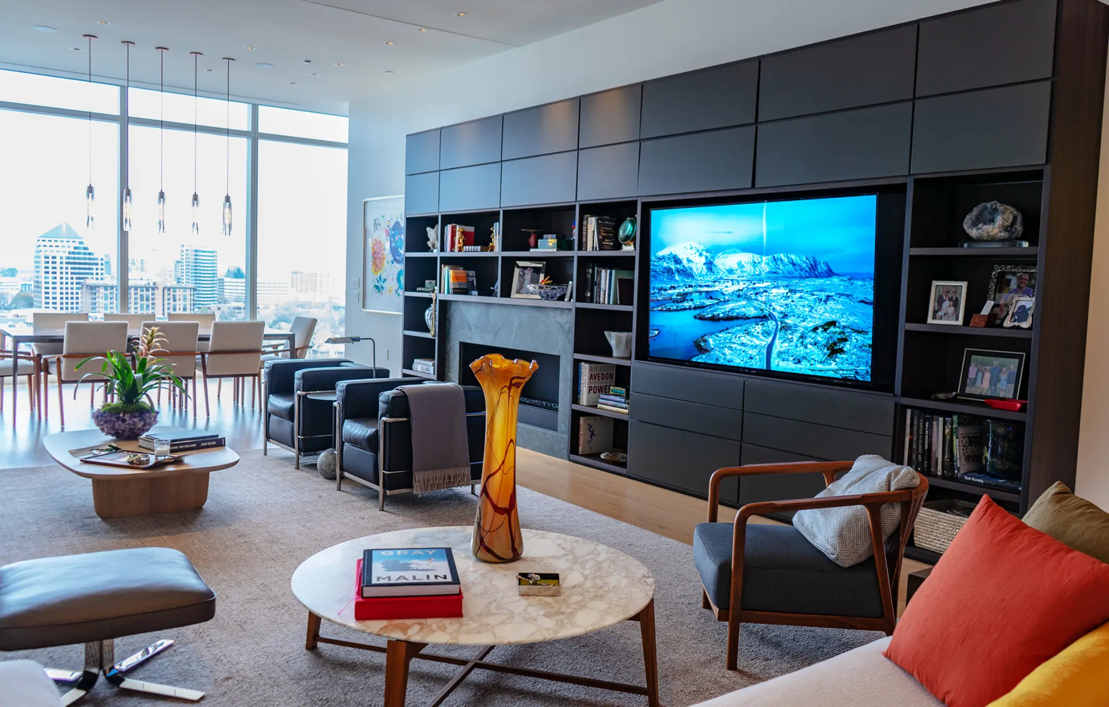 Home television and audio video installation in Downtown Dallas.